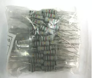 100 Stück 1 W 1 K Ohm 1000 Ohm Kohlefilm Widerstand Widerstände +/- 5 % RoHs kostenloser Versand - Bild 1 von 1