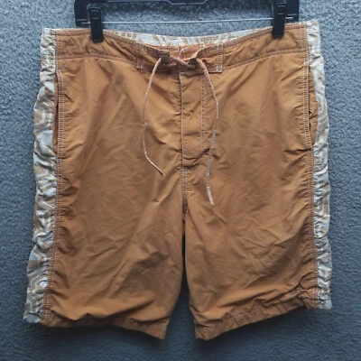 Timberland Hombres 35 Stratham Naranja Board Shorts Traje de Baño 36" 10.5" 13.5" Foto 1 de 4