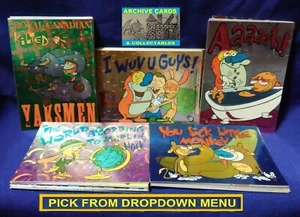 1993 Topps Ren und Stimpy prismatische Folie Sammelkarten U-Pick - Bild 1 von 230