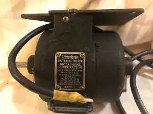 ANTIQUE VINTAGE Dictaphone Universal AC Motor 250 Or Less Volts 50-80watts works - Picture 1 of 7