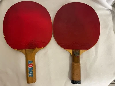Lot Of 2 Vintage Tamasu Butterfly & Addoy  Butterfly Table Tennis Paddle No Case - Image 1 of 4