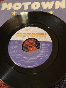The Jackson 5 45 RPM Record Song All I Do Is Think Of You / Forever Came Today - Imagen 1 de 2