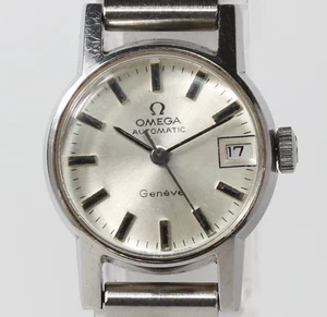 [Near Mint] Vintage 1969 Omega Geneve Cal.681 Silver Dial Date AT Damenuhr - Bild 1 von 17