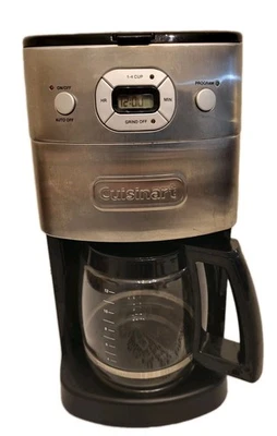 Cuisinart DGB-625 Grind & Brew 12-Cup Automatic Coffee Maker Black/Silver Tested - Image 1 of 4