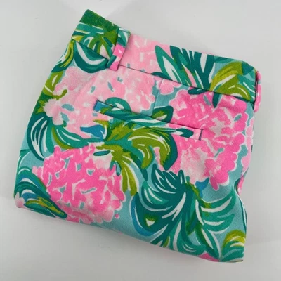 Pantalones Cortos Para Mujer Lilly Pulitzer Rosa Azul Estampado Floral Talla 12 Informales Foto 1 de 4