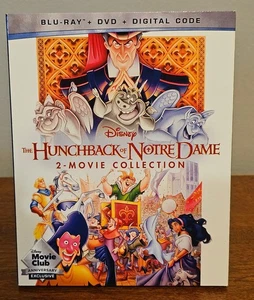 Hunchback Of Notre Dame 2-Movie Disney Blu-ray + DVD + Digital + Slipcover NEW - Picture 1 of 2