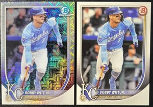 BOBBY WITT JR 2025 Bowman Chrome MOJO REFRACTOR #7 & Base ROYALS - Picture 1 of 3
