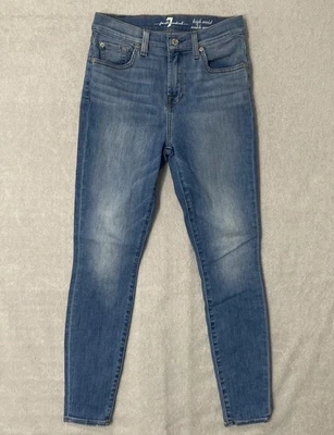 7 For All Mankind 牛仔裤女式 26 码高腰踝 Gwenevere RN115561 — 第 1/4 张图片