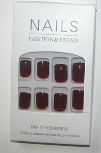 CurvLife Press On Nails Deep Red Ruby - Bild 1 von 1