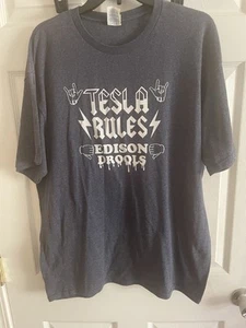 Tesla Rules Edison Drools Grafik Shirt Gr. XL - Bild 1 von 3