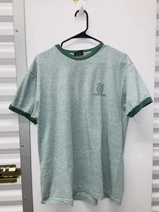 Vintage Polo Ralph Lauren Mint Green Ringer Logo T-Shirt Sz Med. Made In USA - Picture 1 of 11