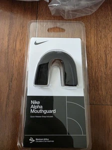 Nike Alpha Mouthguard Quick Release Strap Black Unisex Football - Picture 1 of 2
