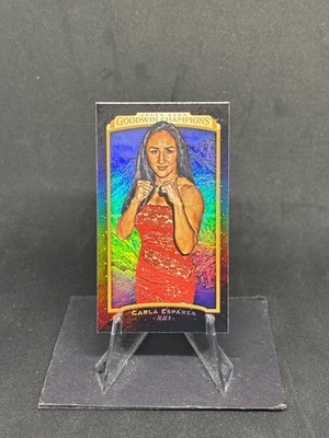 Carla Esparza 2017 Goodwin Champions Black Metal Magician Mini #'d 17/17 #27 MMA - Image 1 of 2