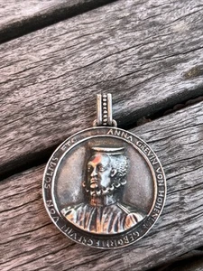 Vintage 925 Silber signiert Lufwig Kaschmir Hochzeit mit Anna Steampunk Anhänger - Bild 1 von 10