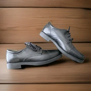 Dockers Shoes Mens Gordon Dress Cap Toe Oxford 90-2214 Black Leather Size 14W - Photo 1/24