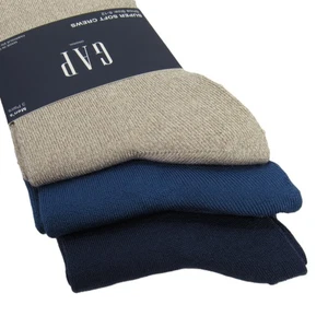 Calcetines GAP para hombre súper suaves 3 pares avena/azul real/azul marino talla única - Imagen 1 de 4