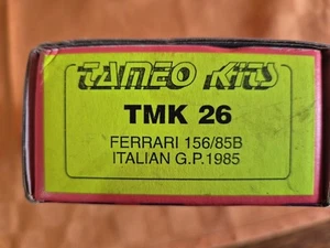 Tameo 1/43 kit Ferrari 156/85B Italian GP 1985 TMK 26 - Foto 1 di 1