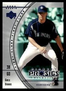 2004 Upper Deck Diamond Collection Pro Sigs Greg Dobbs #99 Mariners Rookie MLB - Picture 1 of 2