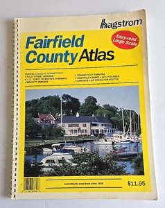 Hagstrom Fairfield County Connecticut Atlas Easy Read Large Scale 1991 - Imagen 1 de 7