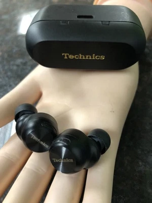 Technics Hi Fi Wireless Earbuds w Dolby Atmos Noise Cancelling Black EAH-AZ100! - Image 1 of 4