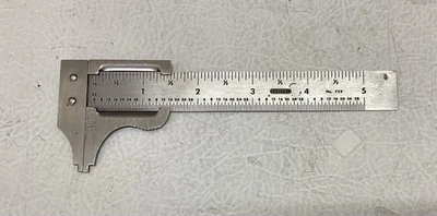 General Tools 729 Vernier Caliper,4 In,Ss,1/16,1/32 Grad - Image 1 of 2