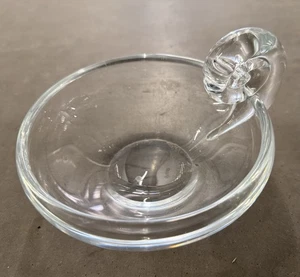 Contemporary Crystal Bowl With Unique Handle - Picture 1 of 7