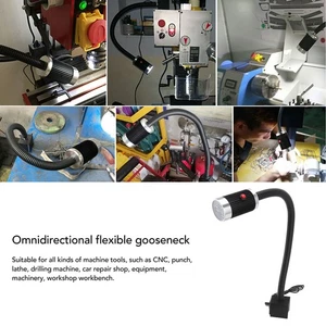 Magnetic Work Light 9W 24V LED Flexible Gooseneck Rustproof Aluminium - Picture 1 of 23