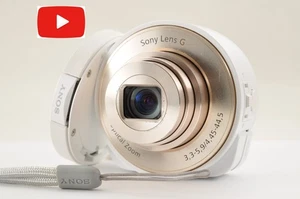 [Excellent+5] Sony Cyber-Shot DSC-QX10 Lens Style Digital Camera White Wi-Fi JPN - Picture 1 of 14