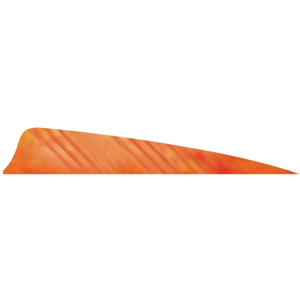 🏹 Gateway Shield Cut Feathers Tre White/Orange 4 in. LW 50 pk. - Image 1 of 1