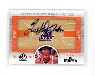 2012-13 SP Authentic Home Court Signatures Auto Tim Hardaway UTEP Warriors - Image 1 of 2