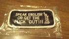 speak english or get the f out patch for motorcycle jacket or vest liberty 