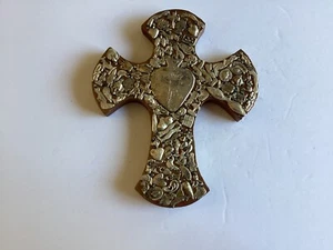 Wooden Milagro Cross 9” X 7 1/2” X 2” Hand Made US - Picture 1 of 11