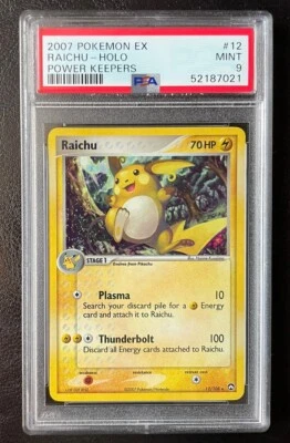 2007 Pokemon EX Power Keepers #12 Raichu Holo PSA 9 Mint - Image 1 of 2
