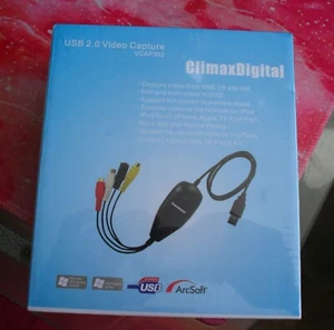 ClimaxDigital VCAP302 VHS Video & Camcorder Tapes to PC/DVD Kit NEW SEALED - Picture 1 of 2
