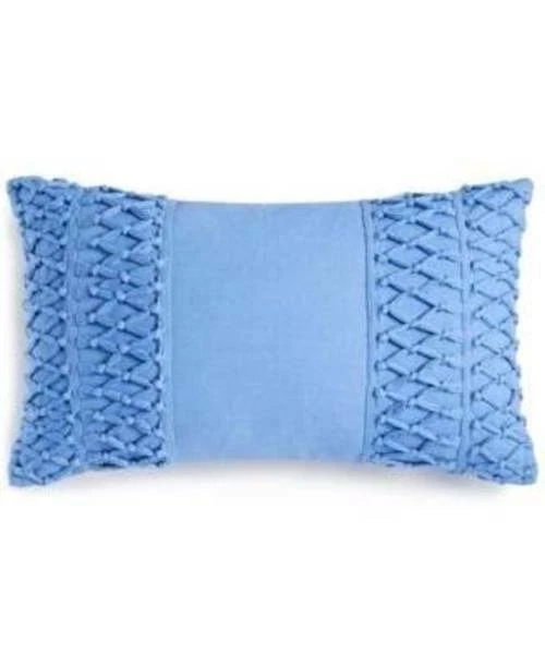 Martha Stewart Whim Blue 14x24 Decorative Pillow Tassel Trail Blue Foto 1 de 1