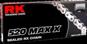 RK Blue520 Max X Drive Chain 120 Links RX Ring Husaberg FE600 93-00 - Picture 1 of 5