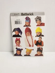 Butterick Children’s Hat & Scarf Sewing Pattern 3317 - XS-S-M UNCUT - Picture 1 of 5