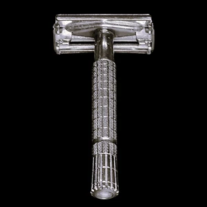 Navaja de afeitar de seguridad vintage Gillette SS tono plata 3 1/4" doble filo 3 piezas - Imagen 1 de 7