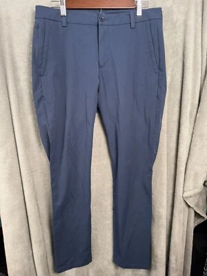 Vineyard Vines On-The-Go Pants Mens 32x32 Navy Blue Stretch Cotton Blend Zip Fly - Image 1 of 4