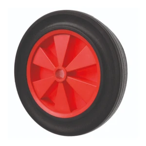 Ruota carrello gomma battistrada largo 293mm diametro 150kg carico 51mm foro mozzo vendita UK - Foto 1 di 1