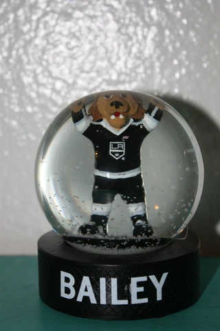 Los Angeles Kings Bailey snow globe new in box Cover
