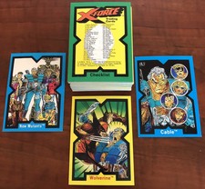 1991 MARVEL ENTERTAINMENT X-FORCE Trading Cards lot of 75x - Almost Complete set