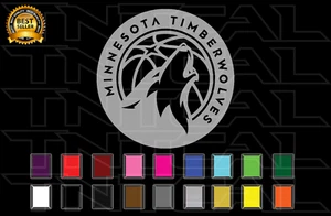 Minnesota Timberwolves Decal Sticker Basketball Team Logo NBA Vinyl Car Window - Picture 1 of 2
