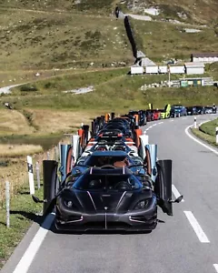 Koenigsegg Agera Regera Lamborghini McLaren Schweizer Alpen Poster 8x10 Druck Poster - Bild 1 von 1