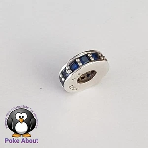 Genuine Royal Blue PANDORA Silver Eternity Spacer Charm 791724NCB - Picture 1 of 8