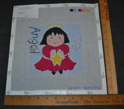 HP needlepoint canvas, Jean Smith, Angel - Image 1 of 4