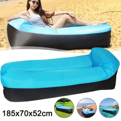 Aufblasbares Sofa Strand Liegestuhl Luftsack Feldbett Sitzsack Camping Luftsofa - Bild 1 von 4