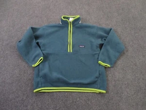 Patagonia Jacket Boys L Blue Fleece Sweater Outdoors Hiking Pullover Synchilla - Picture 1 of 9