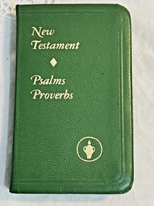 Vintage Pocket New Testament Green Cover 1969 Gideons - Picture 1 of 16