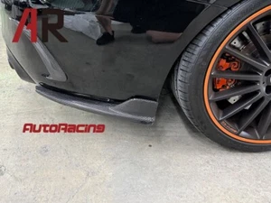 CF Carbon Fiber Rear Splitter Extension Lip For Mercedes W205 C250 C43 C63 AMG - Picture 1 of 3